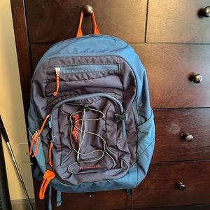 Patagonia Backpack Blue and Orange accents